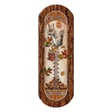 Rivers Edge Products Tin Thermometer, 17" x 5" Indoor or Outdoor Thermometer,