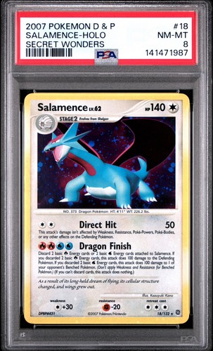 Salamence graded PSA 8 for sale on eBay