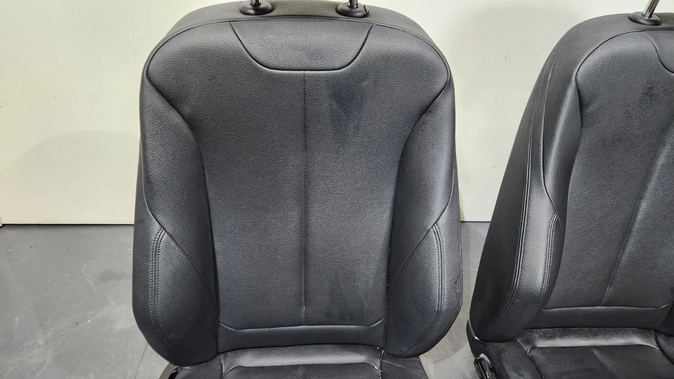 ✅ OEM BMW F30 F36 Asientos delanteros conductor pasajero deportivo negro térmico Sensatec SET * Foto 2 de 4