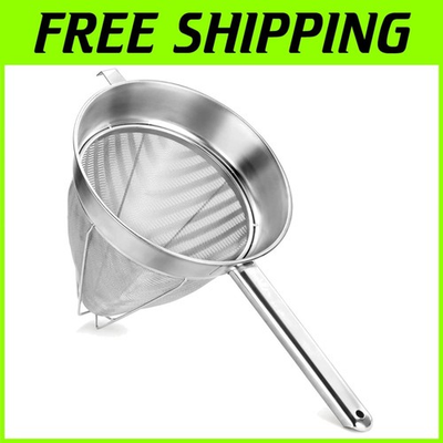 #ad 10 Inch Stainless Steel Bouillon Strainer $119.52