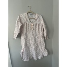 Vintage Stardust Women  s Night Gown Pink Floral Sz S Cottage Core