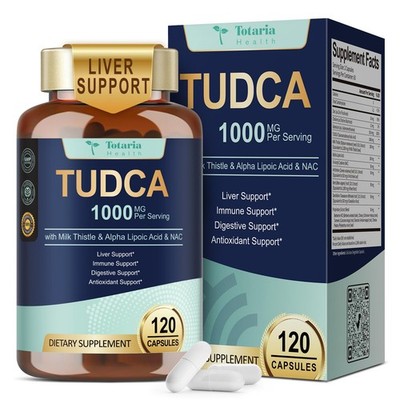 15-in-1 TUDCA Liver Supplement 1000mg with Milk Thistle, ALA, NAC, Ultra