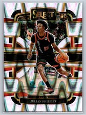 2023-24 Panini Select Tectonic Prizms #82 Julian Phillips RC - Chicago Bulls