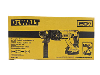 DeWALT 20V MAX Brushless 1'' SDS Plus D-Handle Rotary Hammer w/ Batteries Charger