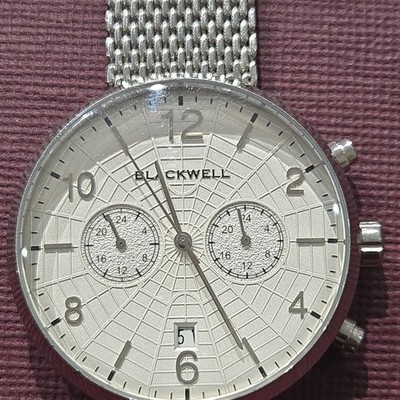 Blackwell Guggen Project 10128 Chronograph Silver Stainless Steel Watch 10 ATM