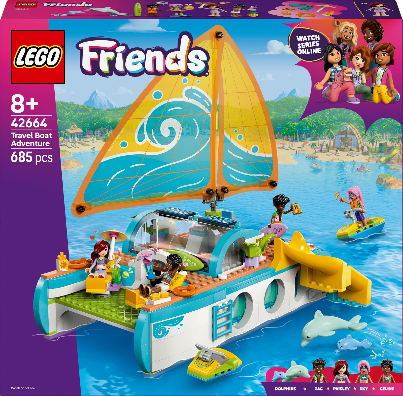LEGO Friends 42664 Avventura sul Catamarano | Set Barca Creativo 8+