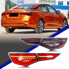 LED Tail Lights for Nissan Sentra 2020-2026 SV SR B18 Clear Rear Lamps Assembly