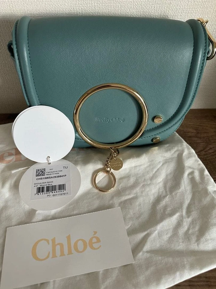 See by Chloe Mara наплечная сумка - стильный синий кожаный сумка через плечо для женщин - Изображение 2 из 4