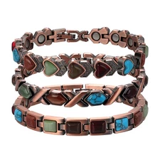 Women’s Pure Copper Turquoise Magnetic Bracelet High Strength Magnetic Jewelry