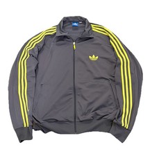 Vintage Adidas Originals 2000s Orange Trefoil Track Jacket Y2K Firebird Style