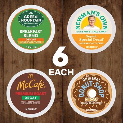 Keurig Decaf Coffee Variety Pack, Keurig K-Cup Pods, 24 Count | eBay