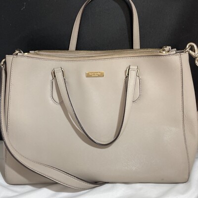 Kate Ca 57710 Kate Spade Purse Shell RN 0102760 CA 57710 13 Inches  Compartments Great Cond