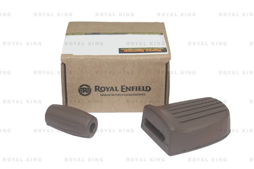 For Royal Enfield "Goan Classic & New Classic 350 Foot Control Brown Rubbers" - Picture 2 of 8