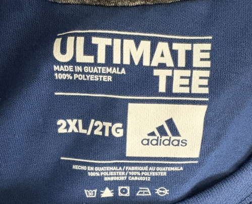 Toronto Maple Leafs Shirt Mens 2XL Blue Long Sleeve adidas Ultimate Tee - Picture 3 of 11