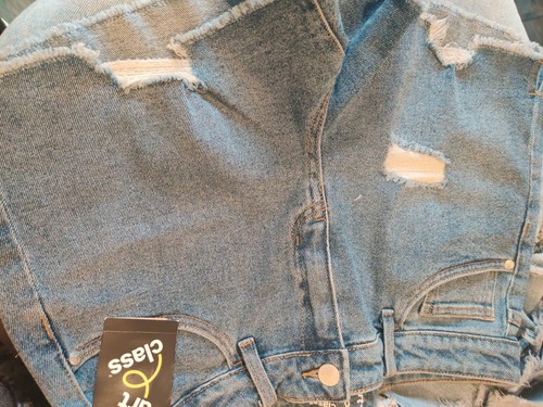 Art Class Girl's Size XXL (18) High Rise Distressed Jean Shorts (Lot of 2) New - Picture 3 of 7