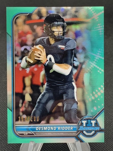 Bowman University 2022 cromo aguamarina #98 Desmond Ridder/299