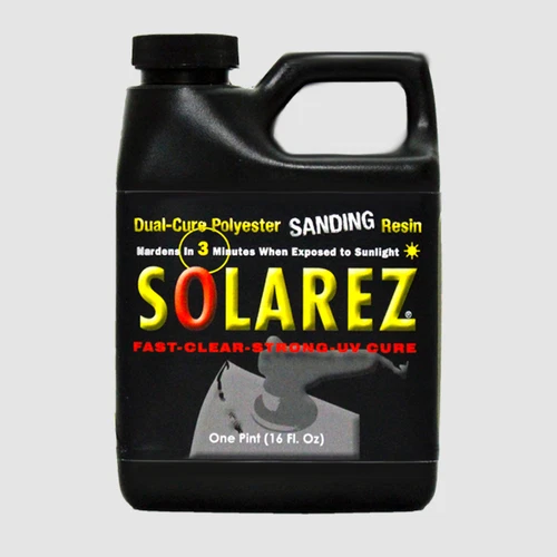 SOLAREZ UV- Pint- Cure Polyester Sanding Resin~Boat & PWC Repair,Canoes & Kayaks