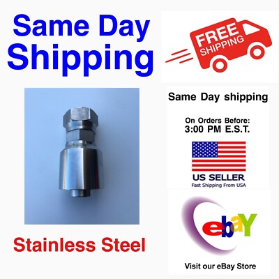 SS-BW-FJX-16-16 Stainless Steel Hydraulic Hose Fitting INTERTRACO FJ11J-16-16-SS