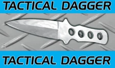 CROWSTREE Full Stainless TACTICAL DAGGER Hunting Survival Boot Knife & Sheath