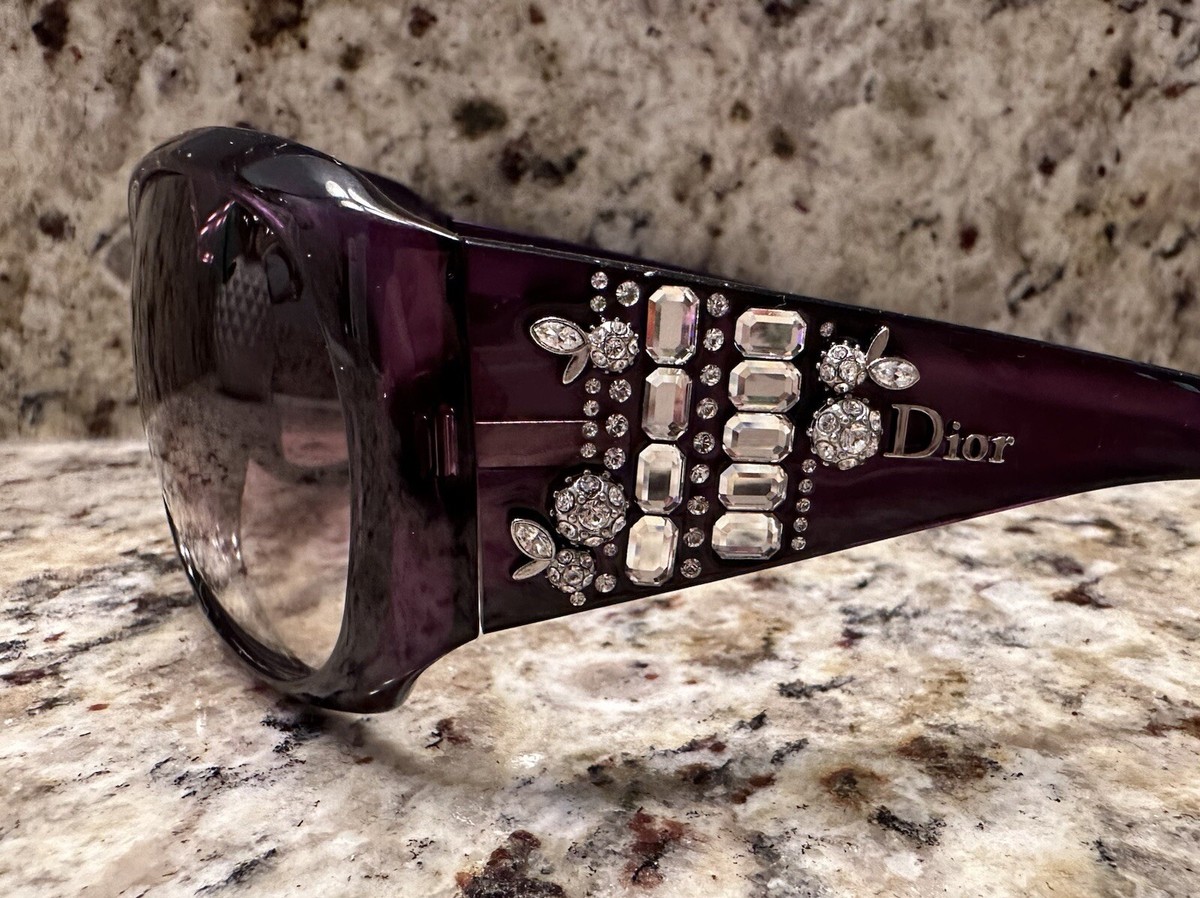Christian Dior Limited Edition Sunglasses 609J8 Purple Crystal