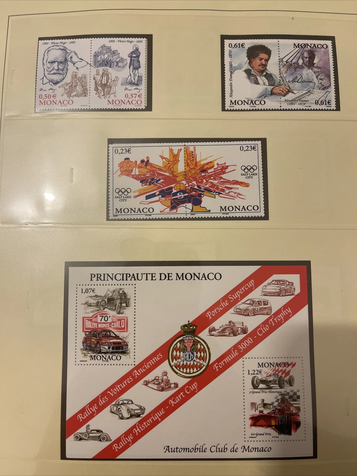 Timbres Monaco Neuf Lindner No.2208 2002 Page 222