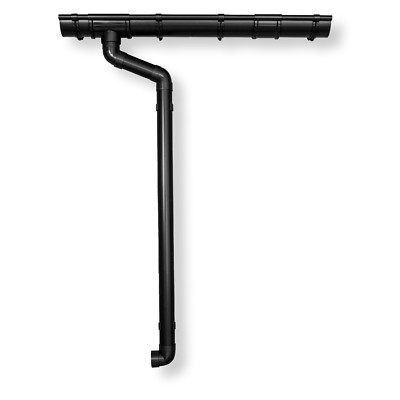 Dachrinnen Set RG100 | 300-1000cm für Gartenhaus mit Pultdach | Kunststoff PVC