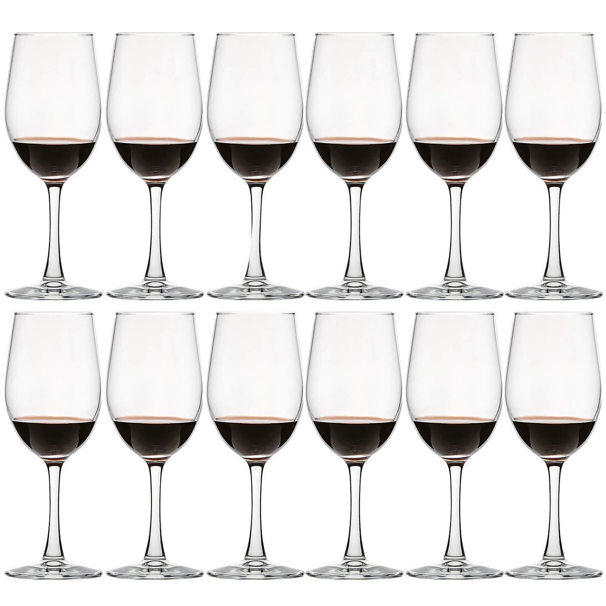 12 Ounce - Set of 12 Classic Durable Red/White Wine Glasses For Party | eBay