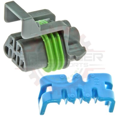 Gray Male O2 Sensor Connector with 5 Pins (1 blocked) For GM Delphi / Packard
