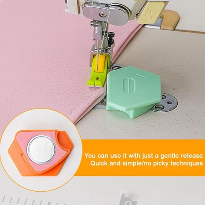1PC Magnetic Seam Guide for Sewing Machine, Polygonal Seam Guide Hemmer Guide