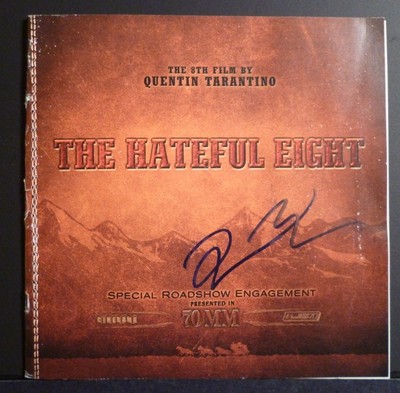 Quentin Tarantino Authentic Hand-Signed THE HATEFUL EIGHT Roadshow