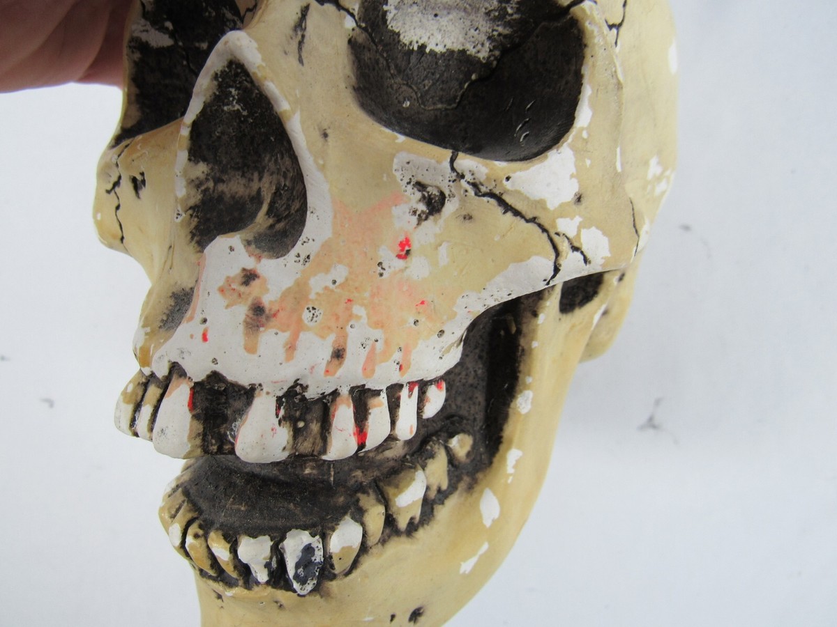 randotti ビンテージ　スカル　置物　ディズニー　髑髏　骸骨　義眼 Vintage Original 1974 Randotti Laughing Skull #847 Still