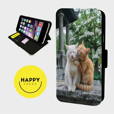 POPPY Kunstleder Flip Case Happy Cases schwarz Bilddesign Kartenfach