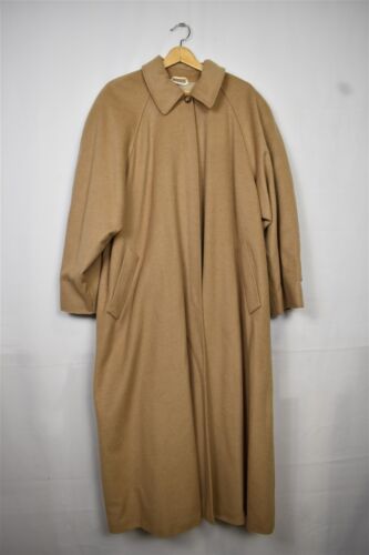 VTG Max Mara Camel Hair Tan Winter Coat Overcoat S