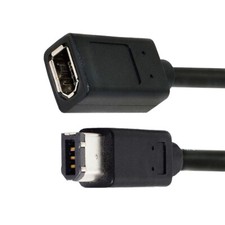 CABLECY 1394 6Pin Female to 1394a 6Pin Male Extension Video Firewire 400 Cable