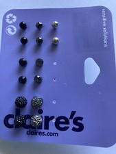 7 Pair Claire's Sensitive Solutions Stud Pierced Earrings
