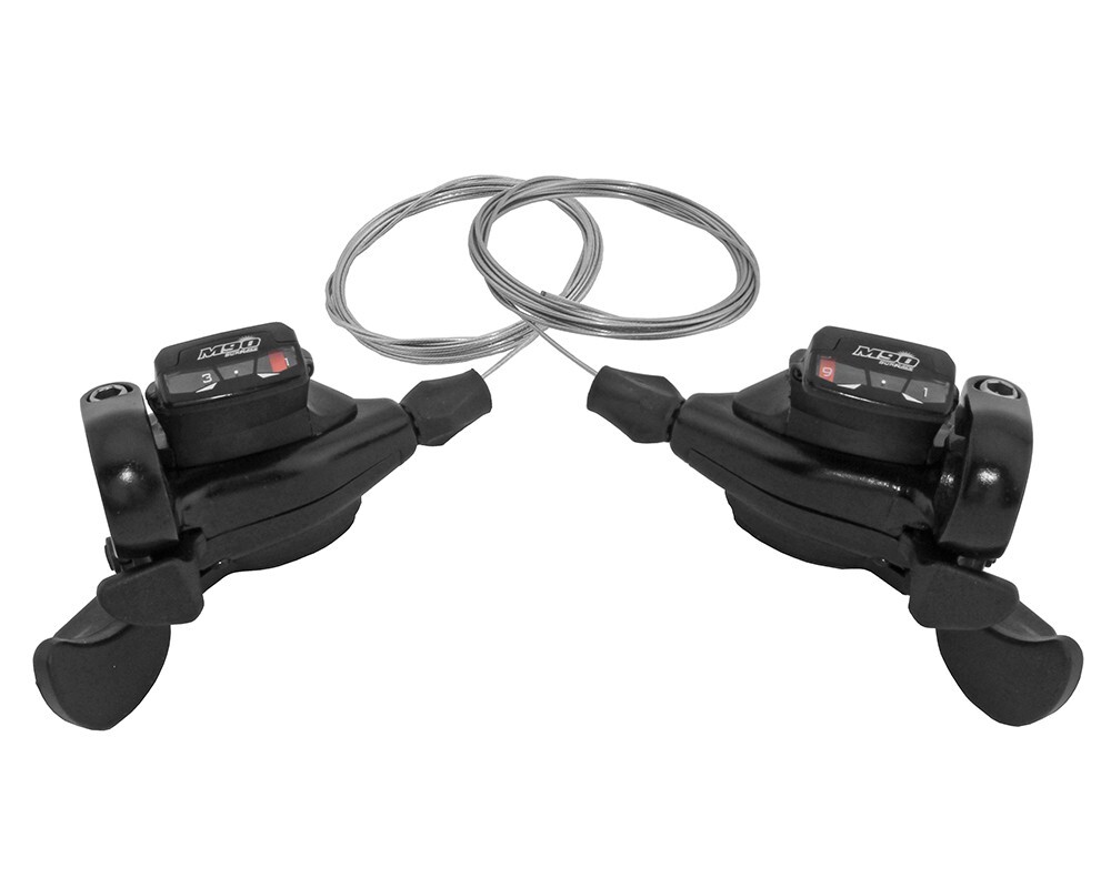 Bike Trigger Shifter 3 X 9 Speed Dlm-90 Black Shifter Bike Set