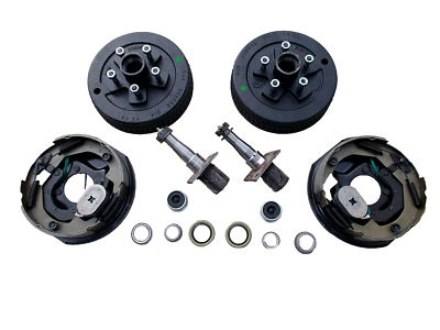 #ad #ad Build Your Own 3500 Electric Brake Trailer Axle Kit w EZ Lube Spinde 5x4.75 Drum $352.79