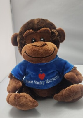 I Love Great Smokey Mountains Monkey Plush Stuffed Animal