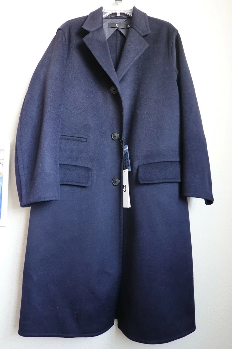 UNIQLO +J | Sz M Navy NWT Womens Cashmere Blend Chester Coat Medium Jil  Sander