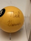 Buddy Hall And Nick Varner Dual Autographed 8 Ball Pool HOF Billiard Players