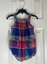 Polo Ralph Lauren Plaid Romper Size 9m