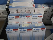 Utilitech  300w  0933409 CFL Daylight Bulb Non Dimmable E-39 BASE QUANTITY OF 6