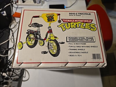 1990 Teenage Mutant Ninja Turtles Tricycle Brand New Factory