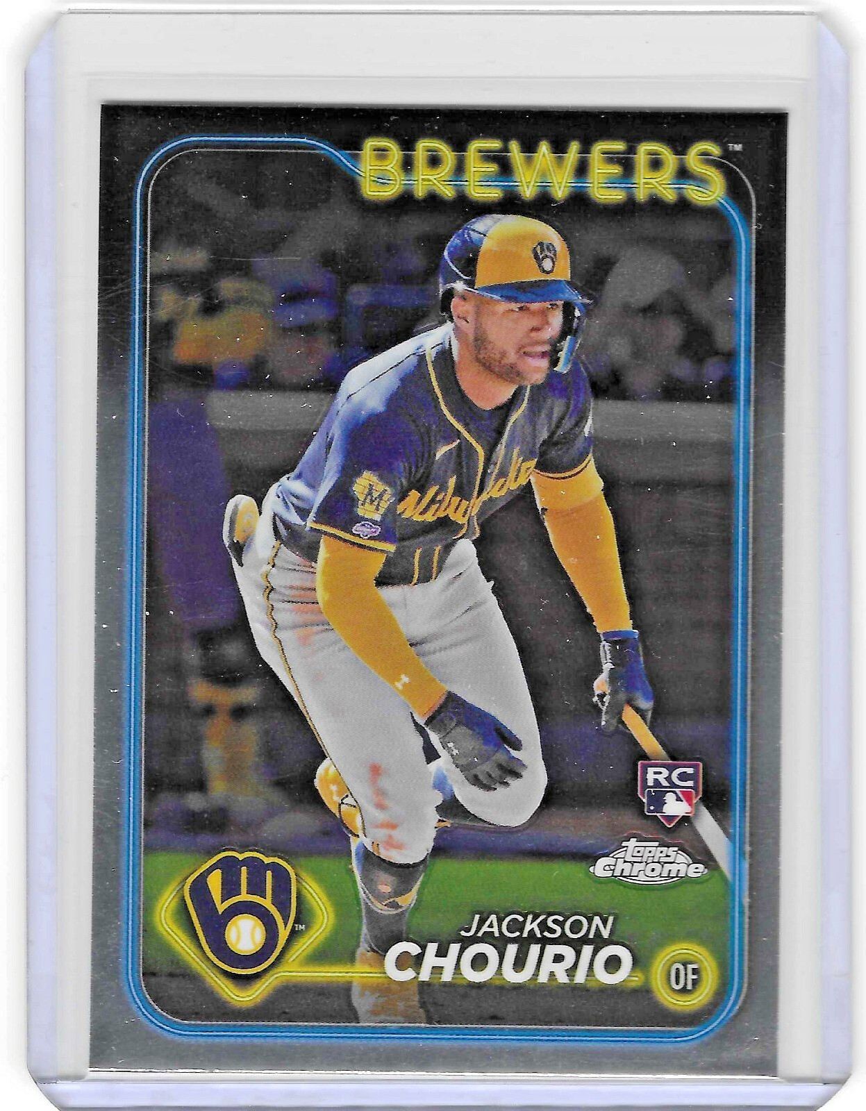 2024 Topps Chrome JACKSON CHOURIO RC #161 Milwaukee Brewers