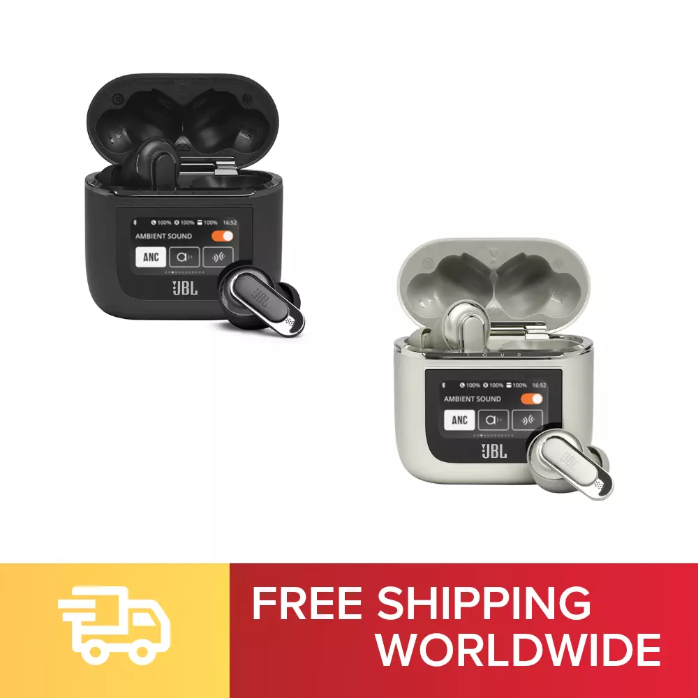 JBL Wireless Earbuds JBL Tour Pro 2 Hybrid Noise Canceling/Bluetooth  Compatible