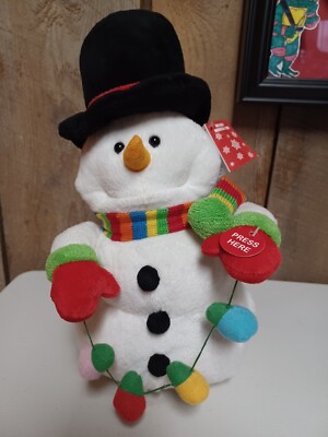 Cuddle Barn 14” Animated Singing Snowman That Plays "Frosty The Snowman