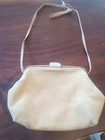 Vintage Corduroy Handbag Purse 70s 80's Tan NOS Preppy Prop