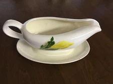 Santa Anita Ware, Cup of Gold, Flowers of Hawaii, gravy boat