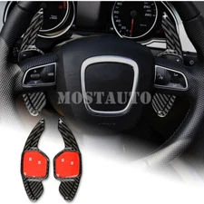 For Audi A3 A4 A5 A6 S6 Q5 Q7 TT TTS Carbon Fiber Steering Wheel Paddle Shifter