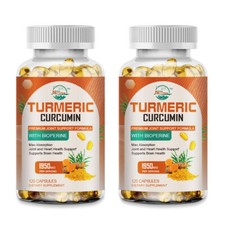 TURMERIC CURCUMIN 240 CAPSULES EXTRACT TUMERIC BLACK PEPPER ANTIOXIDANT BEST